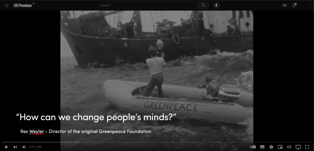 “How can we change people’s minds?”Rex Weyler - Director of the original Greenpeace Foundation
